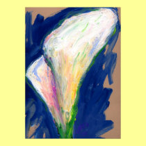 Tuxedo Cuff Lily Art Painting Poster Print posters