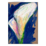 "Tuxedo Cuff" Lily Flower Painting Greeting Card
