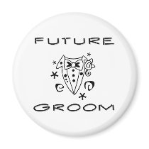 Tuxedo Future Groom magnets by weddingsareus Tuxedo Future Groom magnets
