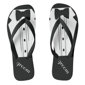 Groom Flip Flops | Zazzle