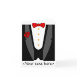 Tuxedo invitation greeting cards