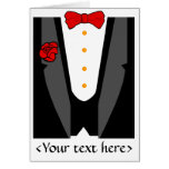 Tuxedo invitation greeting cards