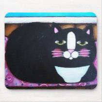 Tuxedo Kitty mousepads by myfunkyart Tuxedo Kitty mousepads