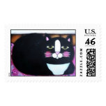 Tuxedo Kitty postage