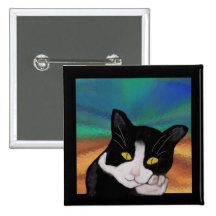 Tuxedo the Cat Pin