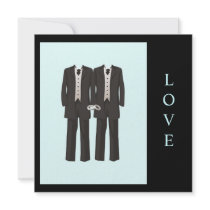 Tuxedos LOVE invitations