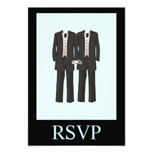 Tuxedos RSVP Personalized Announcements