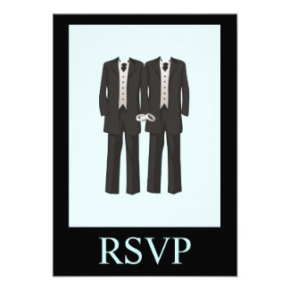 Tuxedos RSVP Personalized Invitations