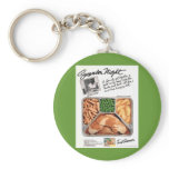 TV Dinner Retro Keychain