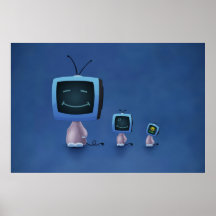TV Heads (Color 2) Print