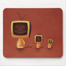 TV Heads(Color 3) Mouse Pads