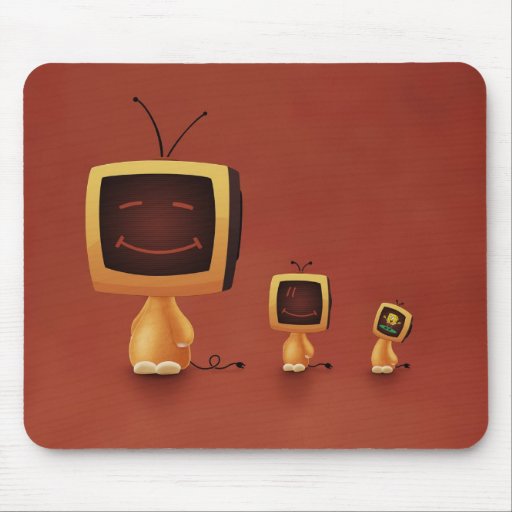 TV Heads(Color 3) Mouse Pads