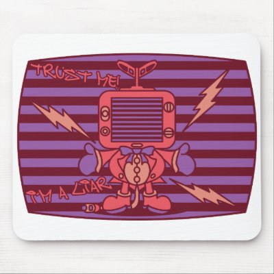 TV_MAN MOUSE PADS by auraclover