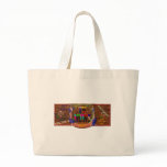 TV News Ad Painted on Barn Canvas Bags