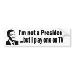 TV president Bumper Sticker