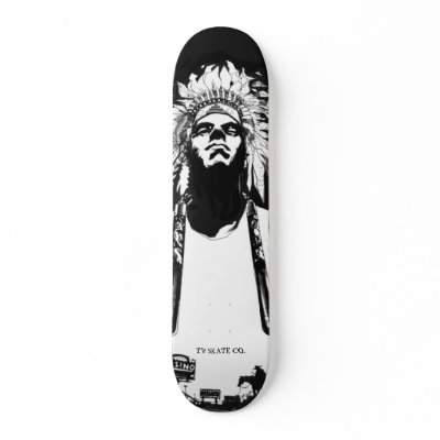 TV SKATE CO. SKATE DECK by TVarty