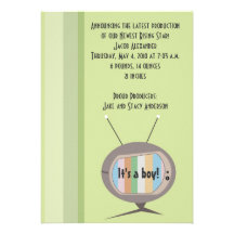TV Star (Boy) Custom Invites