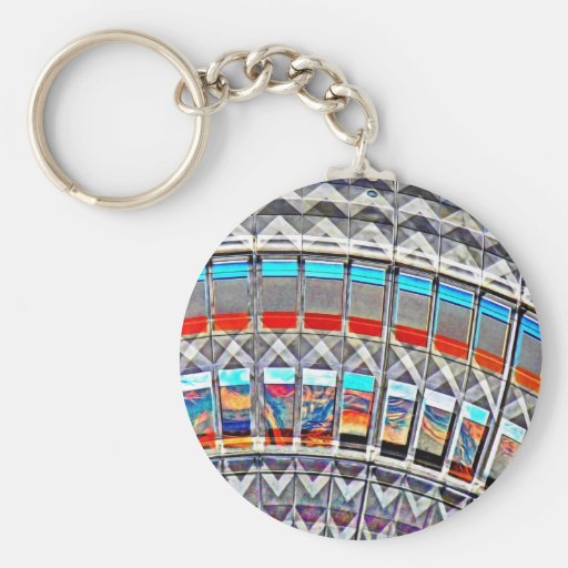 Tv Tower (Fernsehturm), Berlin, Artistic (tv15emb) Key Chain