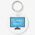 TV Vote Official Keychain by flatdisk TV Vote Official Keychain
