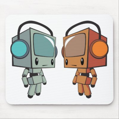 TV Walk men Mouse Pad by Smoking_Ape