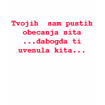 Tvojih  sam pustih obecanja sita... t-shirts