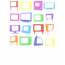 TVs (Distressed) t-shirts