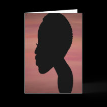 TWA (teeny weeny afro)  Greeting Card cards