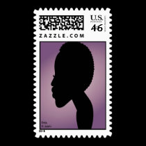 TWA (teeny weeny afro) in lavender postage