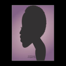 TWA (Teeny Weeny Afro - Lavender) Postcard postcards