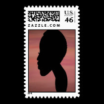 TWA (teeny weeny afro) stamp stamps