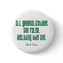 Twain on Generalizations buttons by words_plus_paper Twain on Generalizations buttons