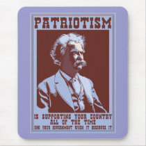 Twain -Patriotism Mouse Mats