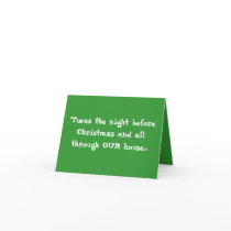"Twas the night before Christmas ... - Customized Greeting Cards