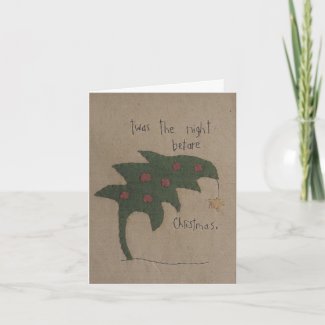 Twas The Night Before Christmas Note Card card