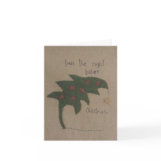 Twas The Night Before Christmas Note Card card