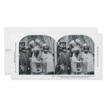 Twas the Night Before Christmas - Stereoview 1897 Photo Greeting Card