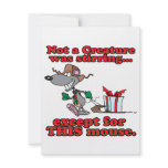 twas the night christmas mouse cartoon custom invite