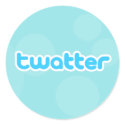 Twatter logo stickers