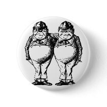 Tweedle Dee and Tweedle Dum buttons