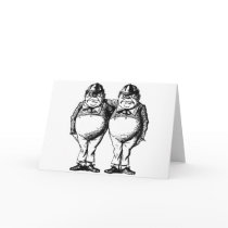 Tweedle Dee and Tweedle Dum Greeting Card