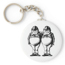 Tweedle Dee and Tweedle Dum Inked keychains