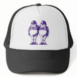 Tweedle Dee and Tweedle Dum Inked Purple Hats