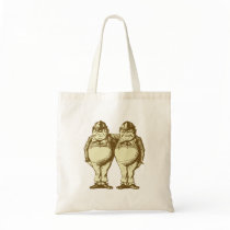 Tweedle Dee and Tweedle Dum Inked Sepia bags