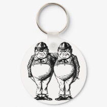 Tweedle Dee and Tweedle Dum keychains