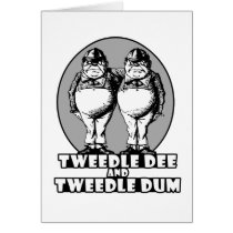 Tweedle Dee and Tweedle Dum Logo cards