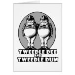 Tweedle Dee and Tweedle Dum Logo cards