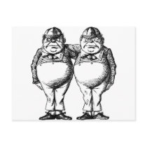 Tweedle Dee and Tweedle Dum postcards by getchagifts Tweedle Dee and Tweedle Dum postcards