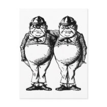 Tweedle Dee and Tweedle Dum Post Card