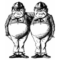 Tweedle Dee and Tweedle Dum t-shirts
