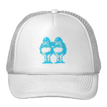Tweedle Dee & Tweedle Dum in Blue Trucker Hat